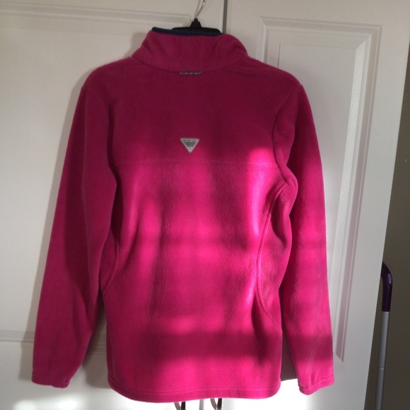 Womens Columbia pink/blue pullover with zipper, size small - Picture 6 of 6